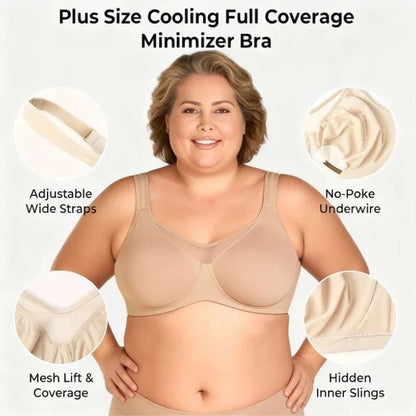 💐Women's Elegant Sheer Full Coverage Plus Size Bra