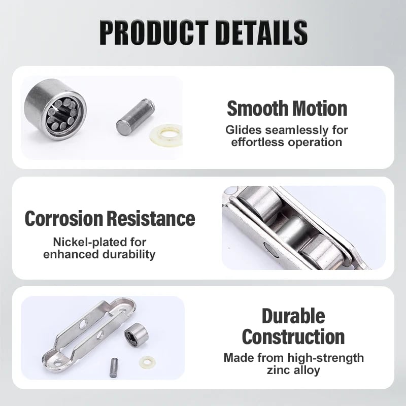 80/88 Zinc Alloy Pulley for PVC Windows & Doors