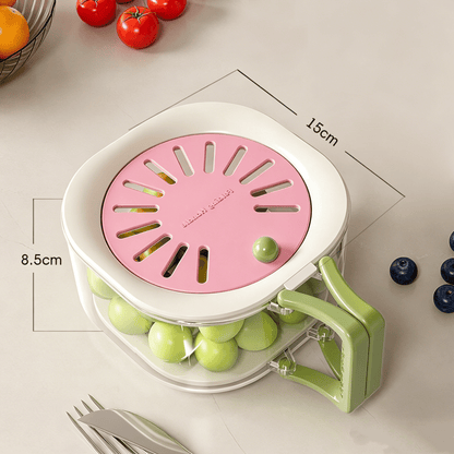 🏆1 Bestselling🏆2-in-1 Fruit Strainer Container with Lid