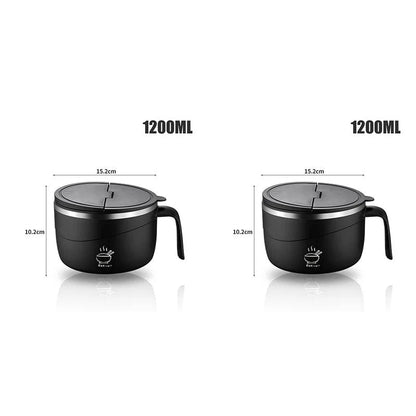 💕304 Stainless Steel Multi-Purpose Anti-Scald Large-Capacity Instant Noodle Bowl