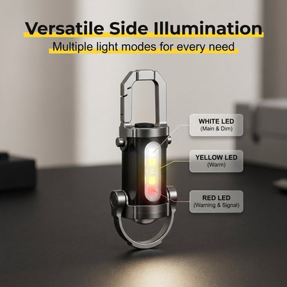 🔥50K+ SOLD!🛡️Portable Rechargeable Bright Keychain Flashlight