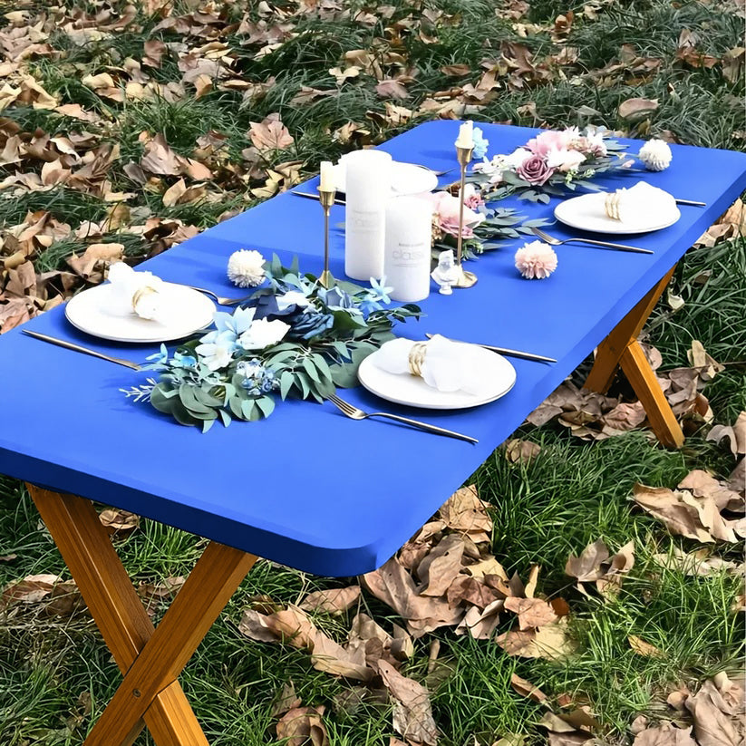 🍖Stretch Fabric Table Top Cap Cover – Elastic Edge, Waterproof & Reusable