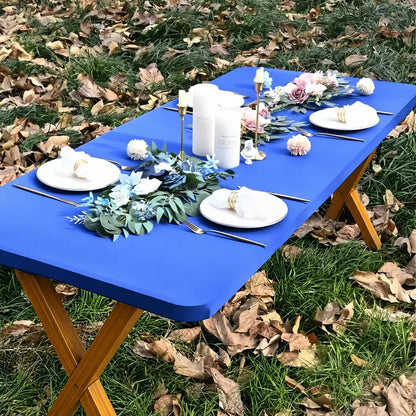 🍖Stretch Fabric Table Top Cap Cover – Elastic Edge, Waterproof & Reusable