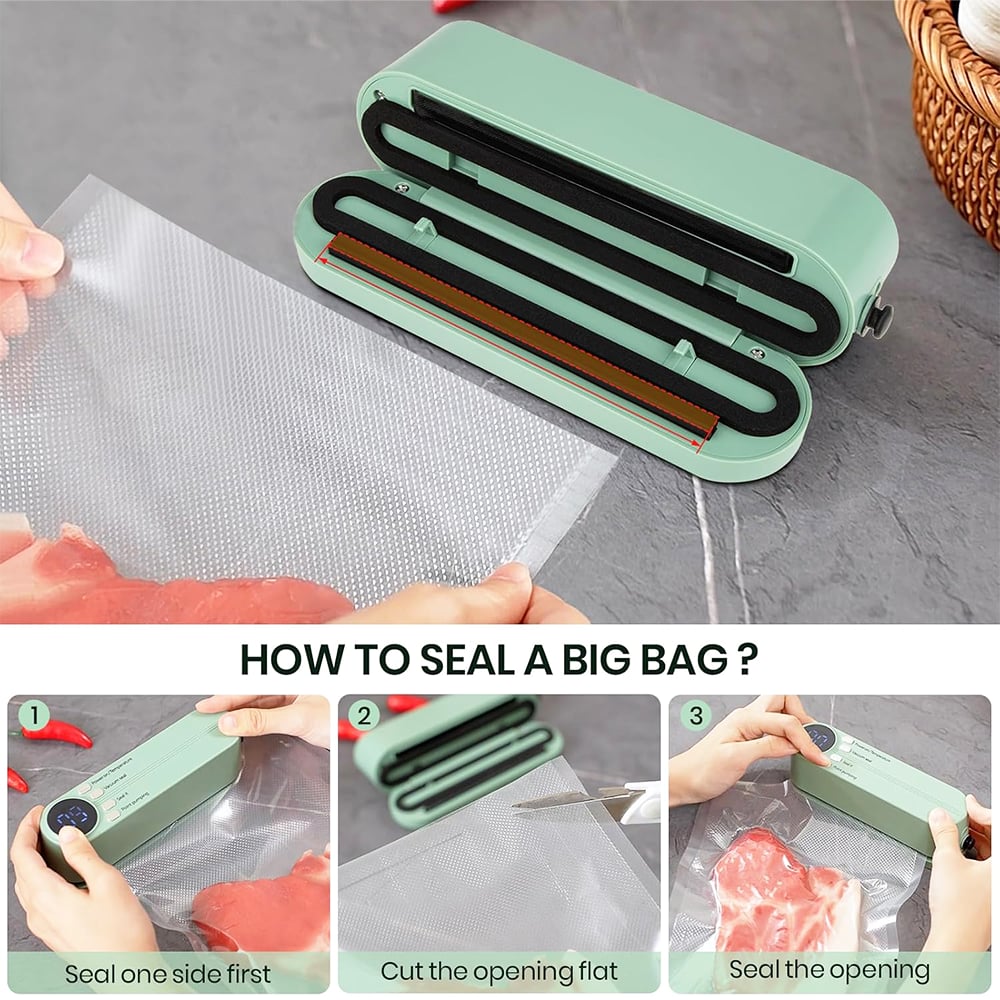 🥑✨Mini Vacuum Bag Sealer – Cordless Handheld Food Sealing Machine