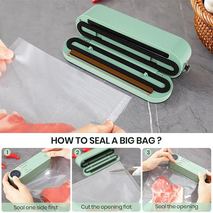 🥑✨Mini Vacuum Bag Sealer – Cordless Handheld Food Sealing Machine