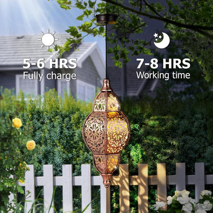 🌙Moroccan Style Artisan Solar Lights Outdoor - IPX44 waterproof✨