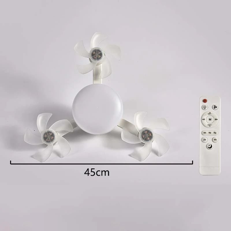 🌀New E27 Socket Ceiling Fan Light – 2‐in‐1 Silent LED Fan with Remote Control