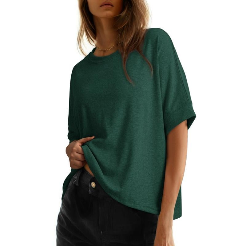 Women's Tops for Women 2026 Loose Oversized Basic Tee Comfortable Soft Fabric Flattering Fit
