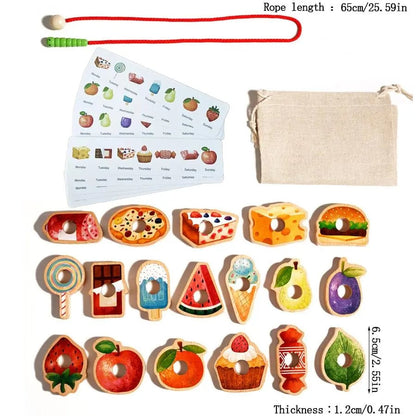 🧠 Wooden Caterpillar Lacing Game: The Montessori Focus & Logic Builder