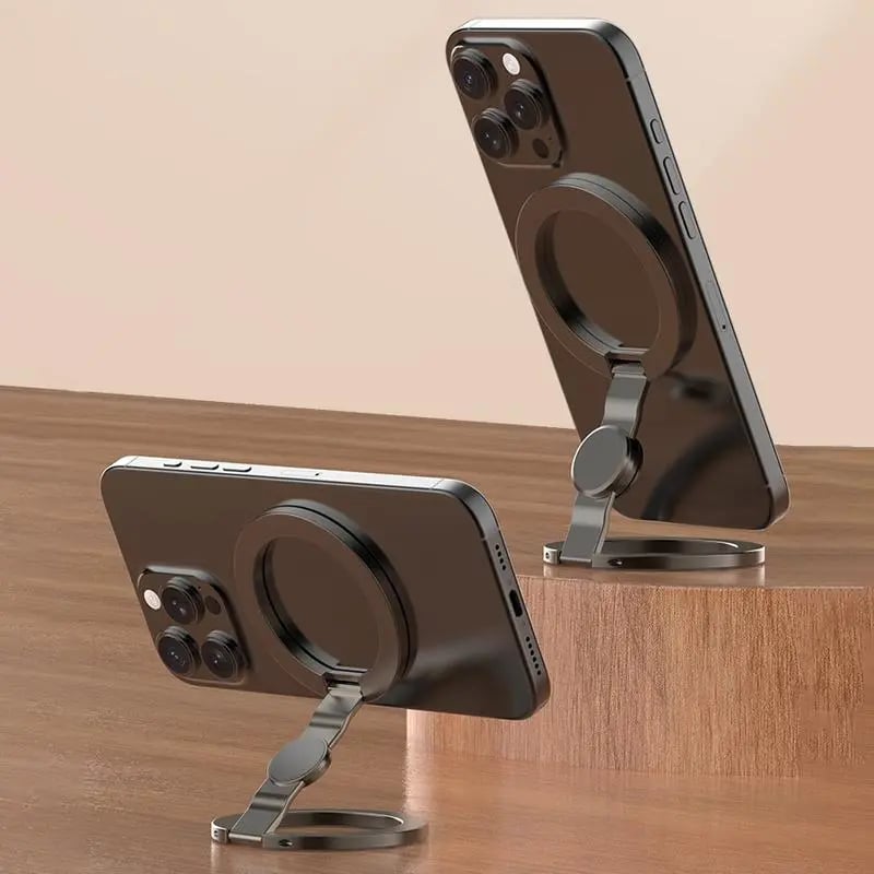 MAGNETIC RING - 2-in-1 Phone Stand & Fidget Spinner Combo, Dual Magnetic Ring Stand, Foldable, 360° Rotation