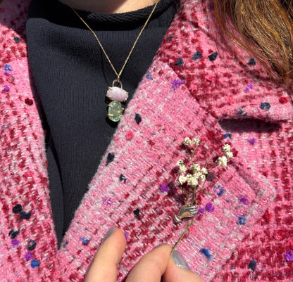 Holding Flowers Hand Lapel Pin