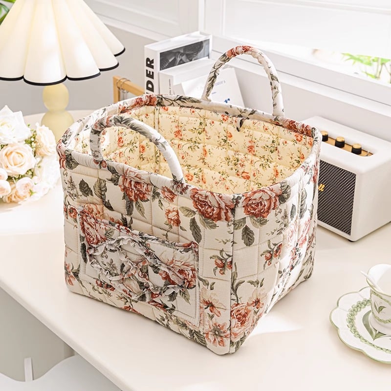 Storage Basket,Floral print storage baskets and organizers, available in a variety of styles, make a perfect gift for your loved ones.
