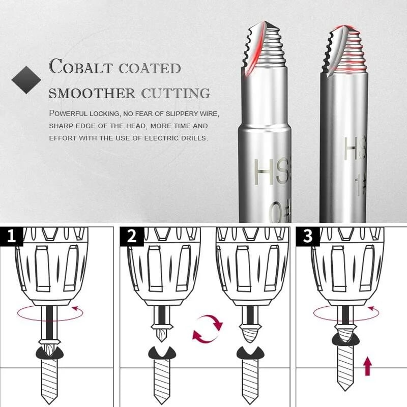 🔥Hot Sale 48% OFF - Stripped Broken Screw Remover