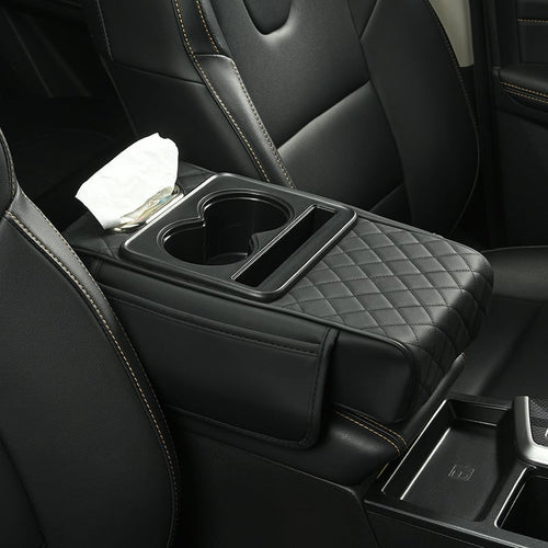 🎉Multifunctional PU Leather Car Armrest Box Mat