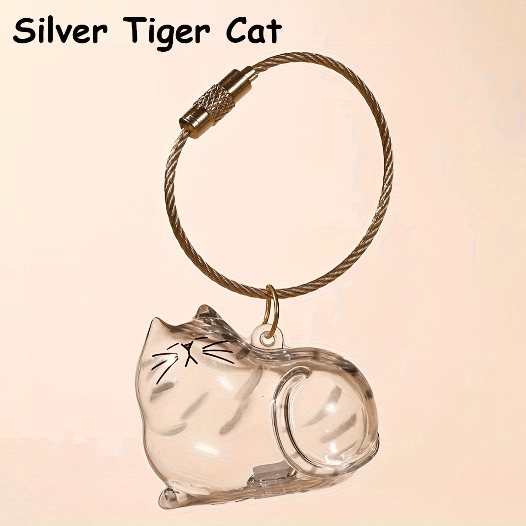 🐾Pet Hair Memorial Capsule Keychain