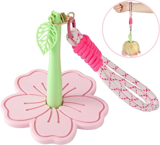 Portable Wrist Yarn Holder🌸 Craft Anytime, Anywhere — With a Little Sakura Magic on Your Wrist! 🧶✨