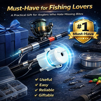 🎣 Smart LED Fishing Bite Alarm – High Sensitivity Intelligent Sensor – Day & Night Luminous Hook Alert ✨