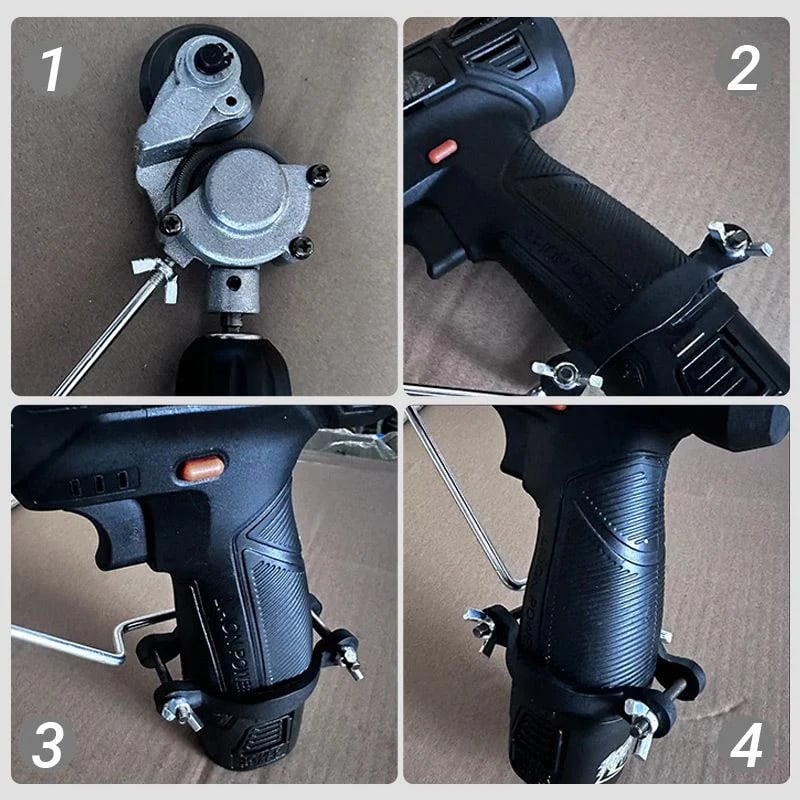 ⚡  NOW! ✨ Electric Drill Sheet Metal Cutter - 3-in-1 Tool for Steel, Aluminum & Copper with Laser-Guided Precision 🔧💥