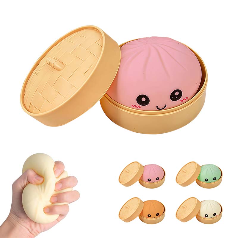 Ultra-rare Rainbow Smile Bun Squishy