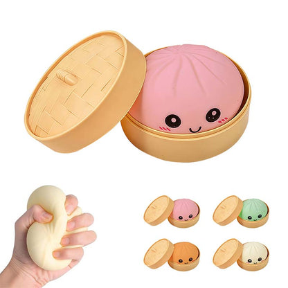 Ultra-rare Rainbow Smile Bun Squishy