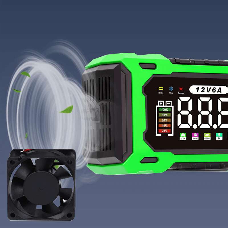 ⚡ 12V 6A Smart Car Battery Charger with Pulse Repair – Fast, Safe & Extend Battery Life 🚗🔋✨