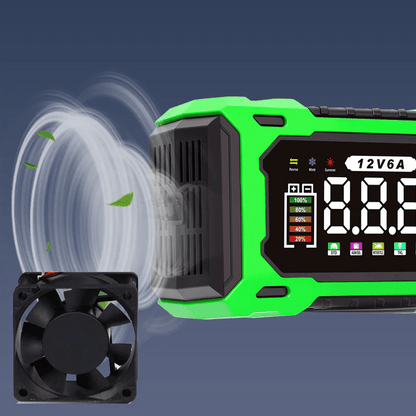 ⚡ 12V 6A Smart Car Battery Charger with Pulse Repair – Fast, Safe & Extend Battery Life 🚗🔋✨
