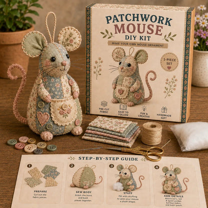 ⏳LIMITED TIME SALE 49% OFF🐭🧵 Patchwork Mouse DIY Kit