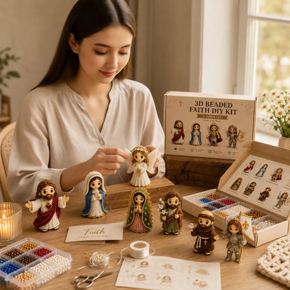 Tiny 3D Beaded Faith & Angel DIY Kit✨🕊️