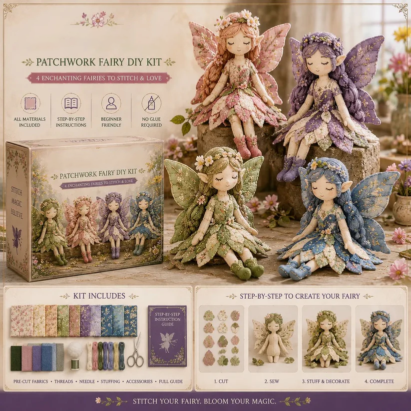 🔥LAST DAY 49% OFF - 🧵Fairy Patchwork DIY Collection