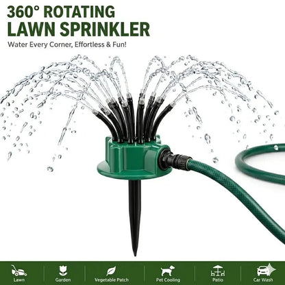 💦Adjustable Multi-Nozzle Lawn Sprinkler