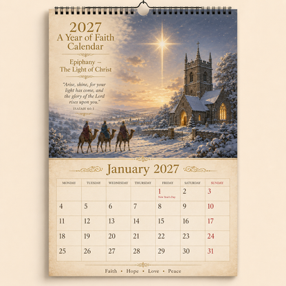 ✝️2027 A Year of Faith Calendar