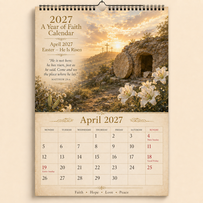 ✝️2027 A Year of Faith Calendar