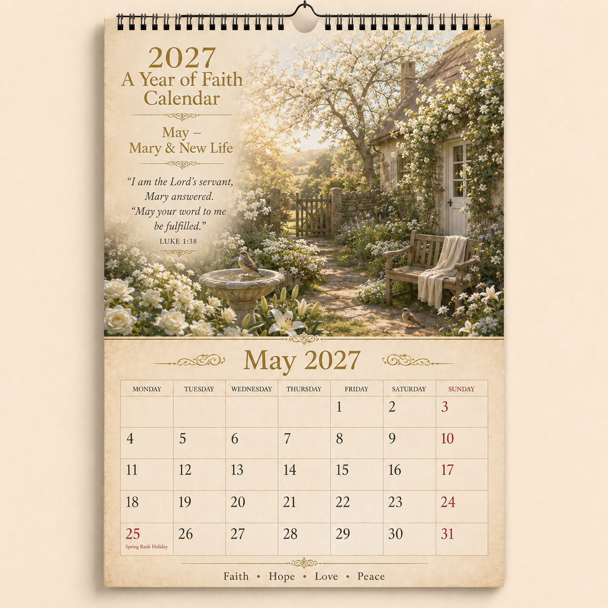 ✝️2027 A Year of Faith Calendar