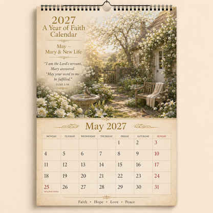 ✝️2027 A Year of Faith Calendar