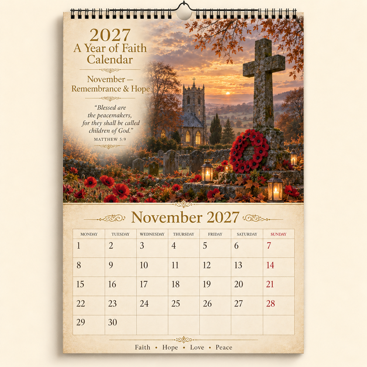 ✝️2027 A Year of Faith Calendar