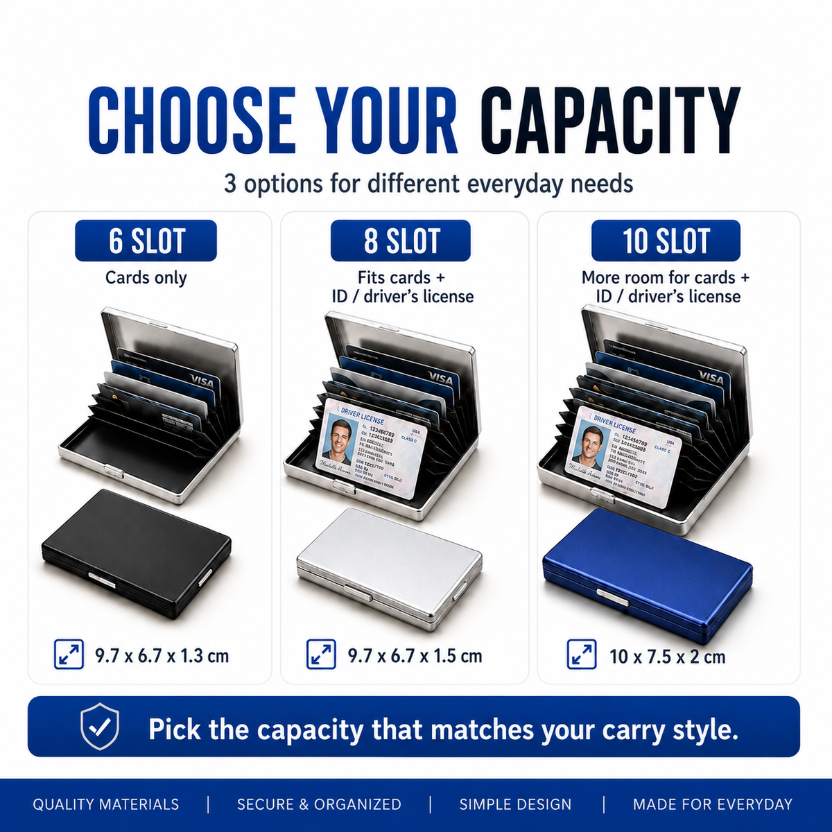 🔒RFID Blocking Metal Card Holder