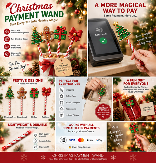✨🎄 Christmas Payment Wand – Turn Every Tap Into Holiday Magic