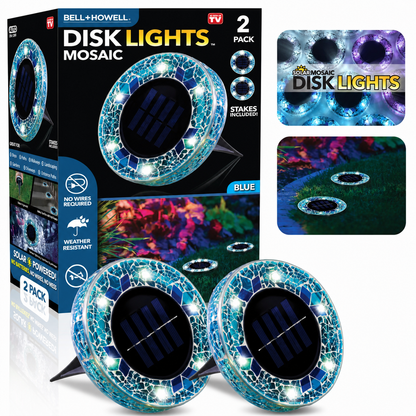 🛋️Solar Mosaic Lights – Waterproof LED Pathway Lights with Auto On/Off
