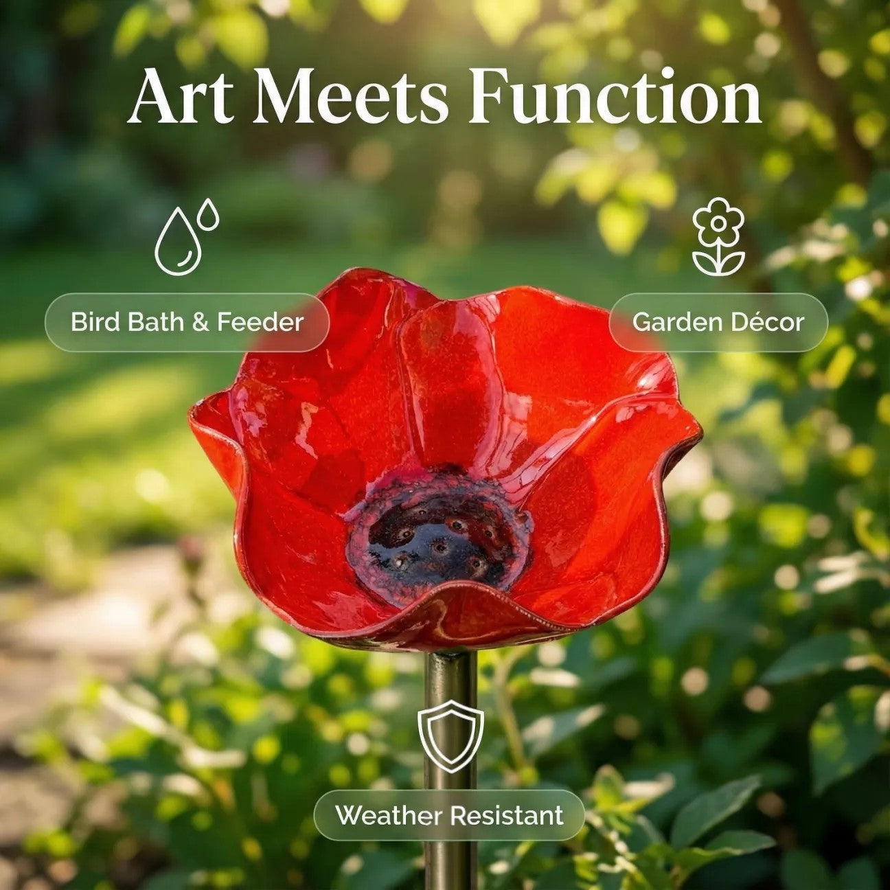 💖🎁2026 Mother's Day Gifts 49% Off--🎁Handmade Metal Flower Garden Stake🐦