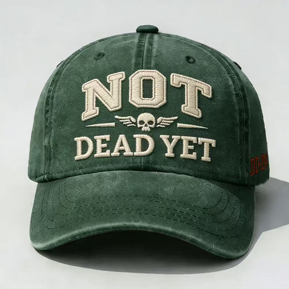 NOT DE*D YET Veteran Dad Embroidery Hat