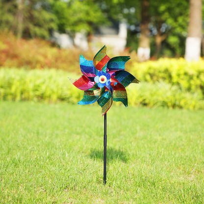 Reflective Bird-Repellent Windmill