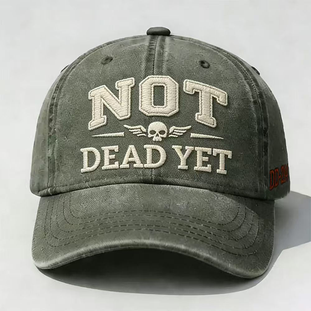 NOT DE*D YET Veteran Dad Embroidery Hat