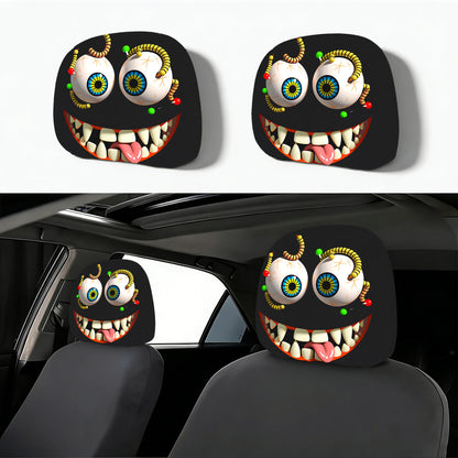 👁️‍🗨️🚗Spooky Red Eye Car Headrest Cover