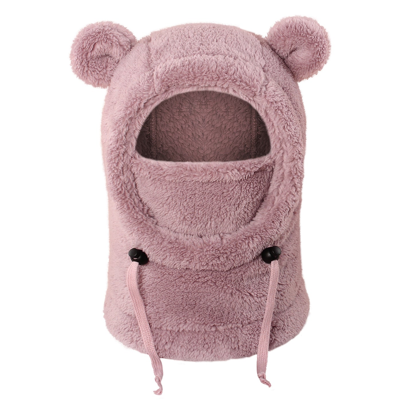 Winter Balaclava & Neck Warmer Hat - Windproof Thermal Kids Full Face Mask with Detachable Hood
