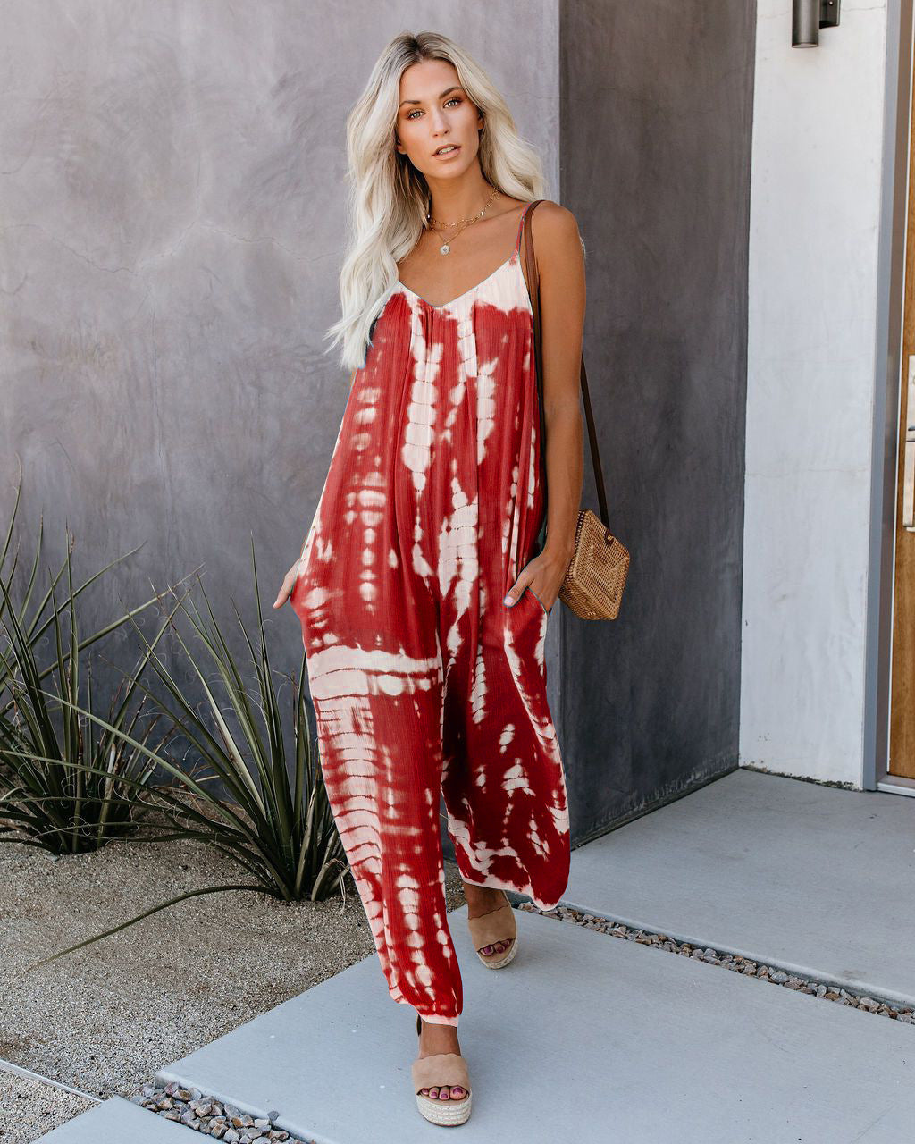 🩷Plus Size Women Fashion Wide Leg Suspender Jumpsuit with Pockets Curvy Overalls