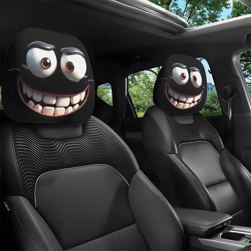 👁️‍🗨️🚗Spooky Red Eye Car Headrest Cover