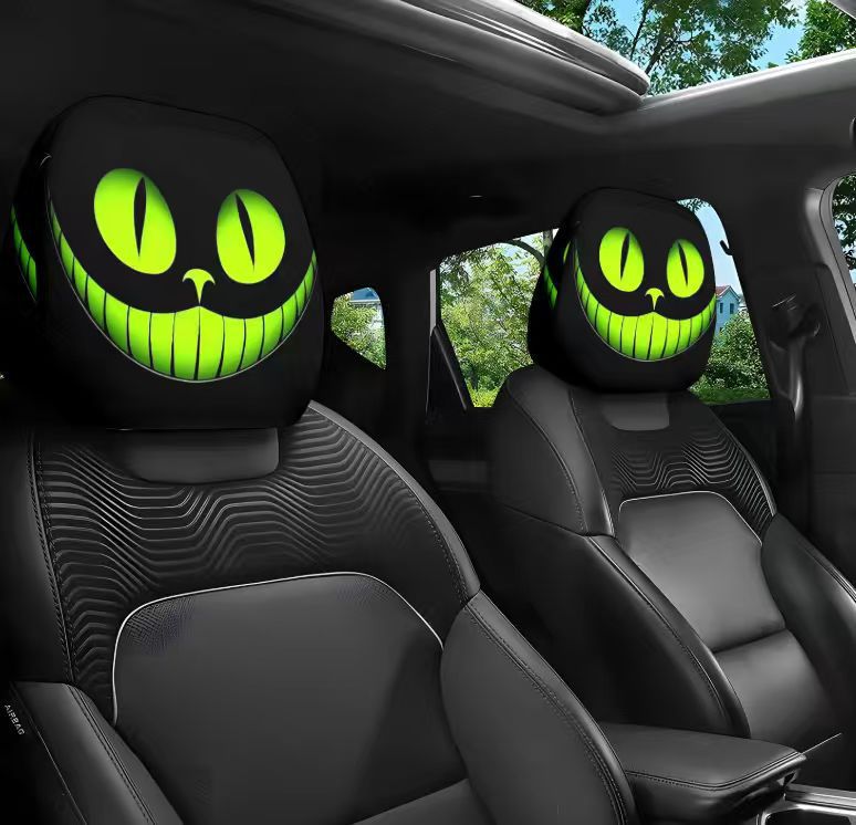 👁️‍🗨️🚗Spooky Red Eye Car Headrest Cover