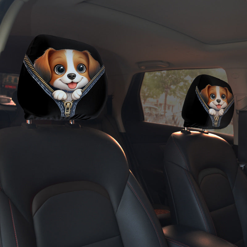 👁️‍🗨️🚗Spooky Red Eye Car Headrest Cover