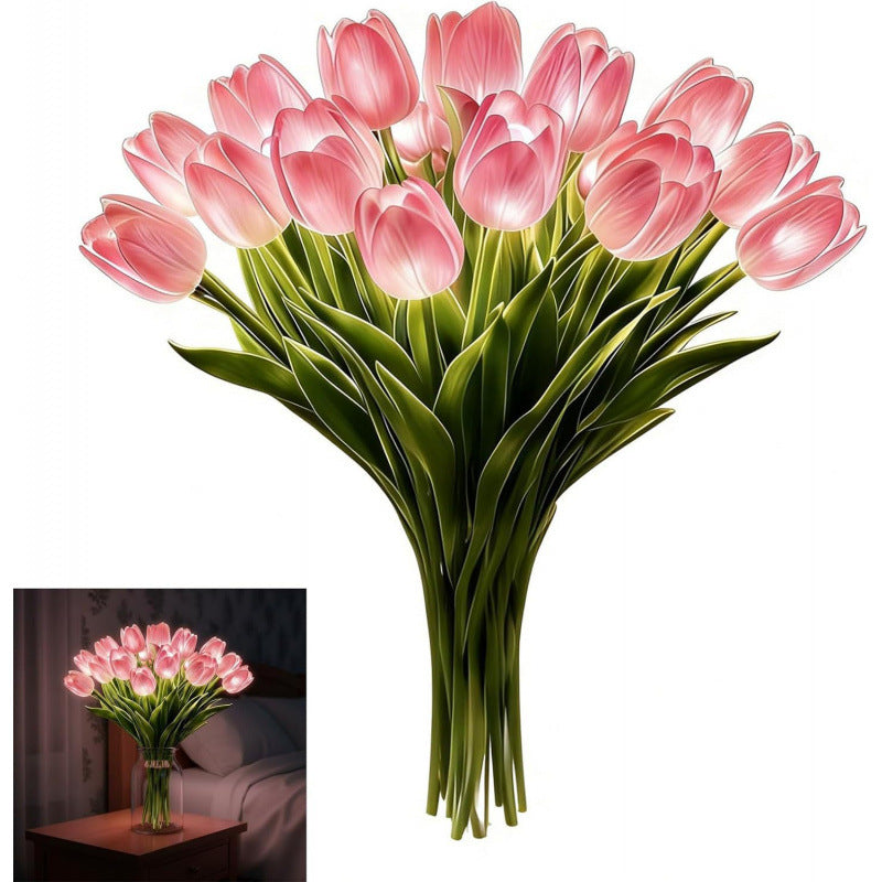 Radiant Romantic Tulip Light ✨💡