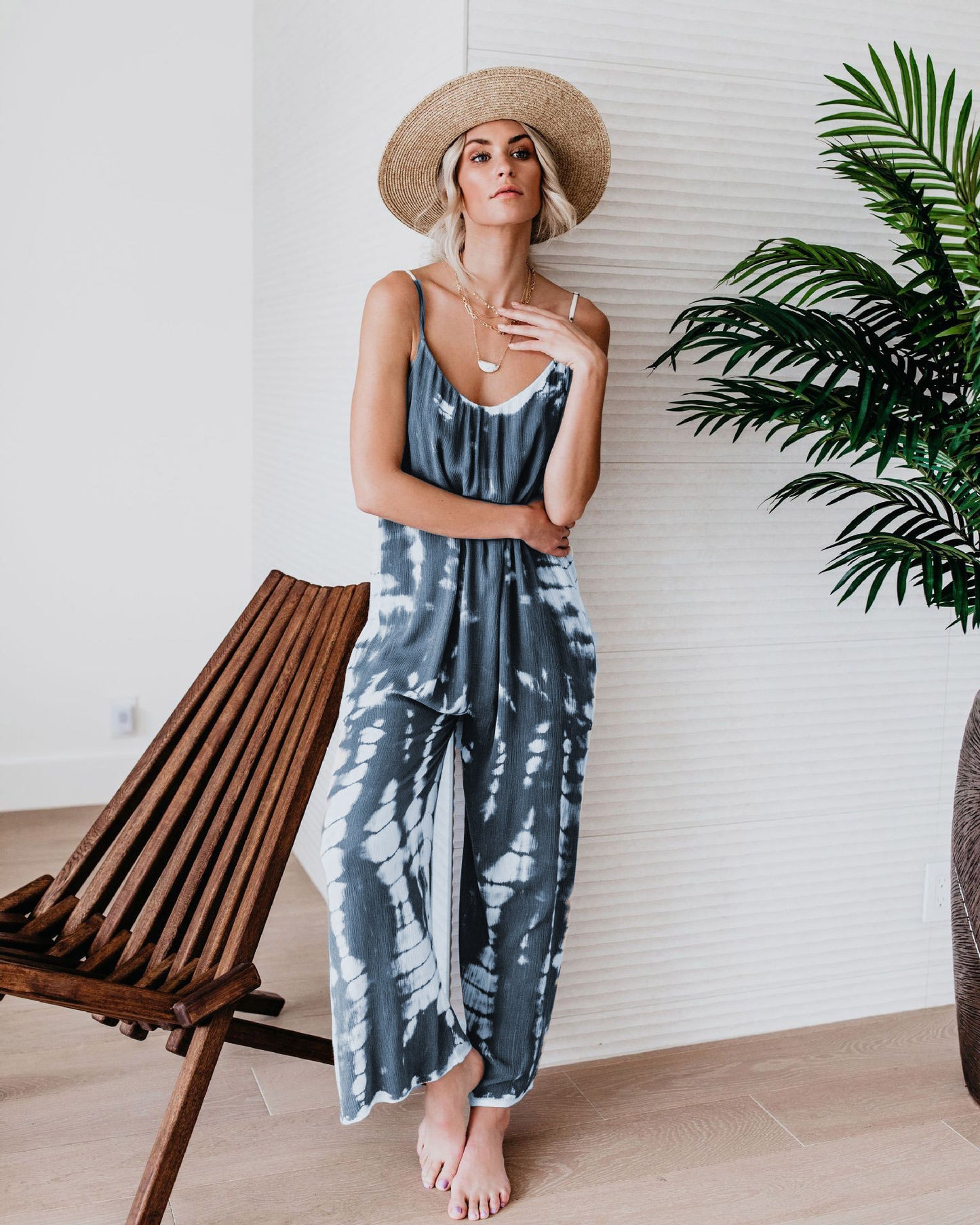 🩷Plus Size Women Fashion Wide Leg Suspender Jumpsuit with Pockets Curvy Overalls